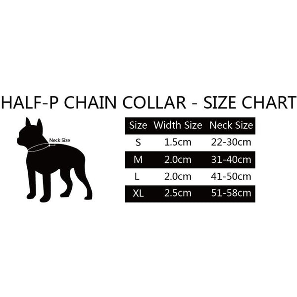 Coi Fish Adjustable Nylon Half-P Chain Collar - Max & Cocoa 