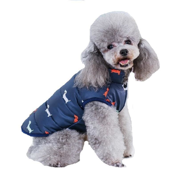 Dachshund Design Puffer Vest for Small Dogs - dog vest