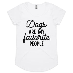 Dogs Are My Favourite People Womens Scoop Neck T-Shirt - 