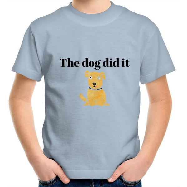 The Dog Did It Kids T-Shirt - Sky Blue / Kids 2 - Shirts & 