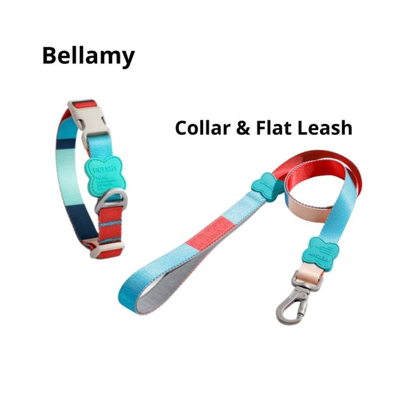 Petshy Modern Mutli-Coloured Collar & Leash