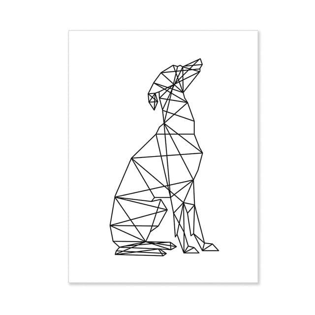 Abstract Italian Greyhound Canvas Print - Max & Cocoa 