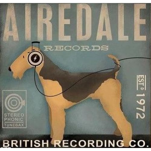 Airedale Records Canvas Print - Max & Cocoa 