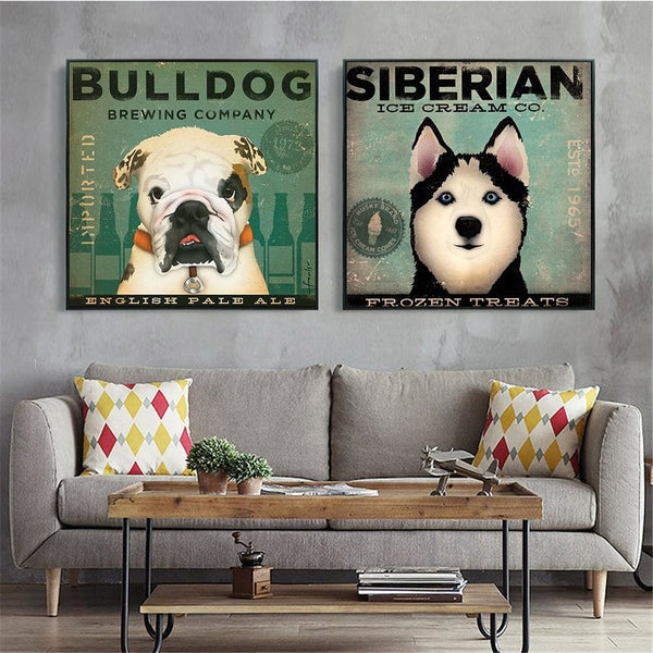 Bulldog Brewing Company Canvas Print - Max & Cocoa 