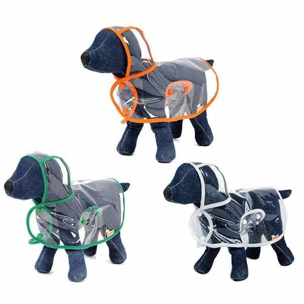 Clear Raincoat for Dogs - dog raincoat