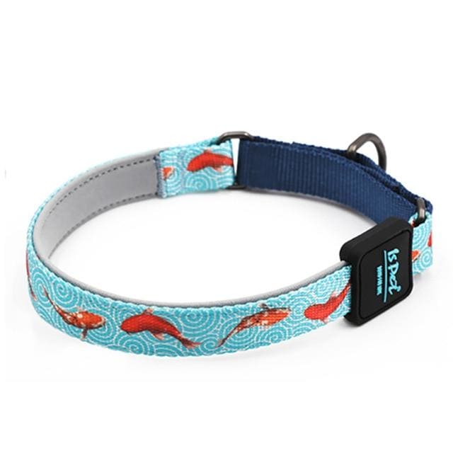 Coi Fish Adjustable Nylon Half-P Chain Collar - Max & Cocoa 