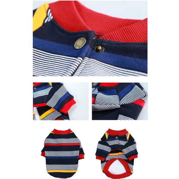 Colourful Striped Dog Jacket - dog jacket