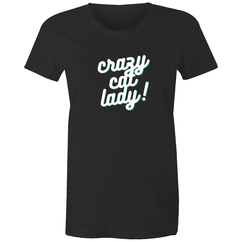 Crazy Cat Lady Women’s Tee - Black / Extra Small - t-shirt
