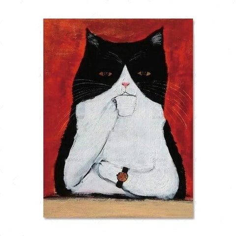 Cup of Tea Cat Life Paint by Numbers - 40x50cm no frame - 