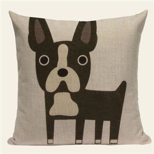 Cute Dog Print Throw Pillow Covers - Max & Cocoa 