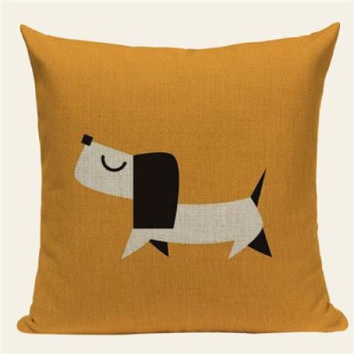 Cute Dog Print Throw Pillow Covers - Max & Cocoa 