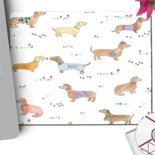 Dachshund Design Mouse Pad - Max & Cocoa 