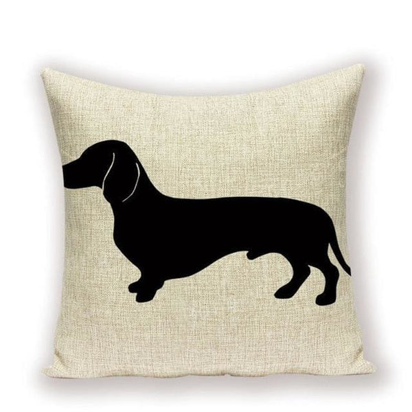 Dachshund Designs Throw Pillow Covers - Max & Cocoa 