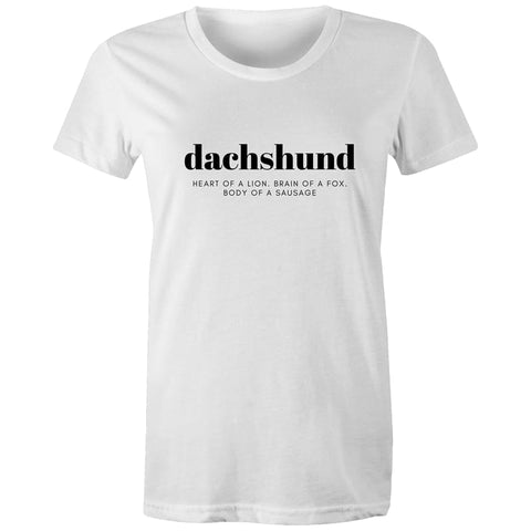 Dachshund Women’s Tee - White / Extra Small - t-shirt