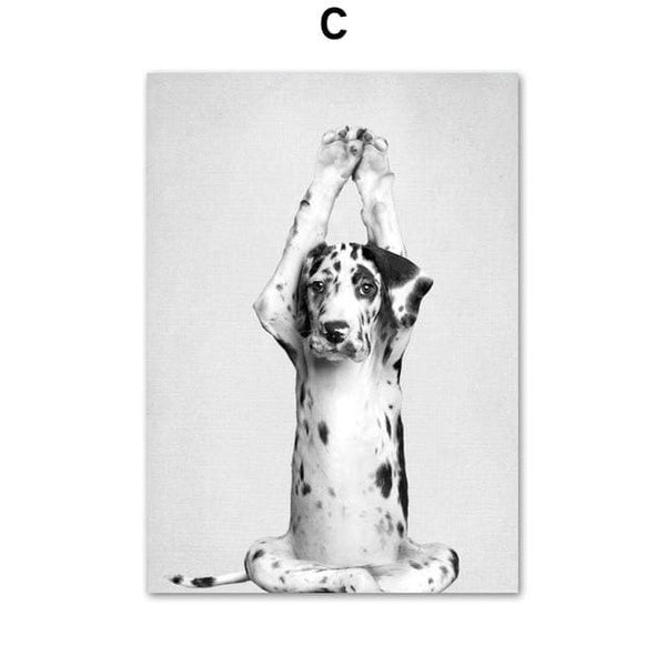 Dog & Cat Yoga Canvas Prints - Max & Cocoa 