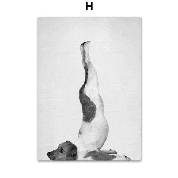 Dog & Cat Yoga Canvas Prints - Max & Cocoa 