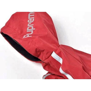 Dog Face Windbreaker Jacket for Dogs - red / L - Jacket