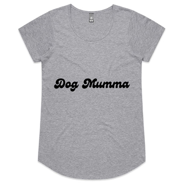 Dog Mumma Womens Scoop Neck T-Shirt - Grey Marle / Womens 8 