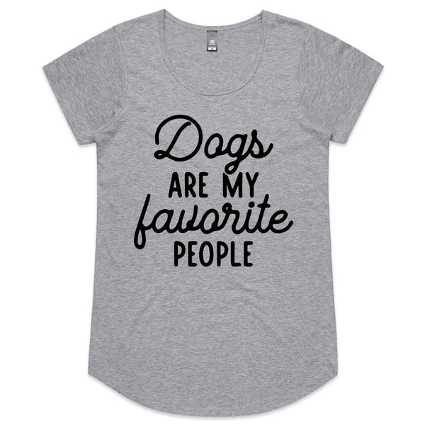 Dogs Are My Favourite People Womens Scoop Neck T-Shirt - 