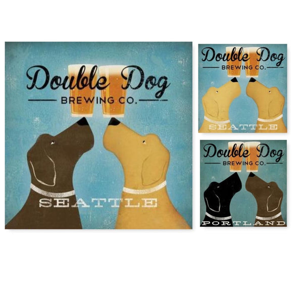 Double Dog Brewing Co. Canvas Print - canvas print