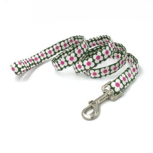Floral Bow Tie Dog Collar And Leash Set - Max & Cocoa 