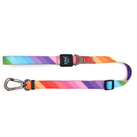 Gelato Stripes Leash & Car Seat Belt Attachment - Max & Cocoa 