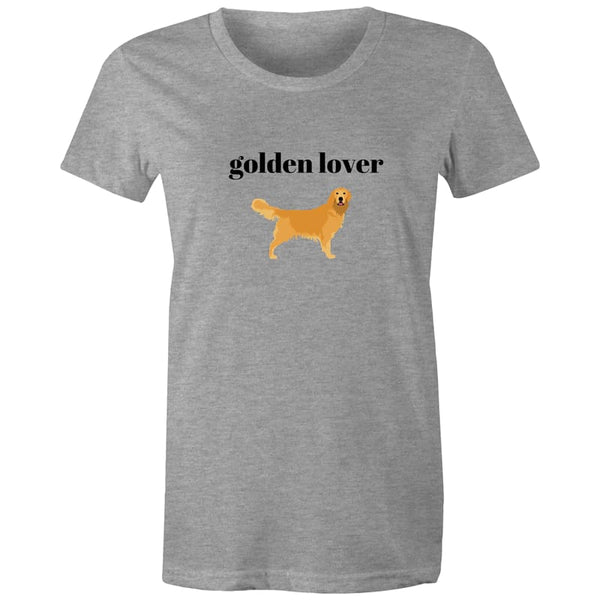 Golden Lover Women’s Tee - Grey Marle / Extra Small - 
