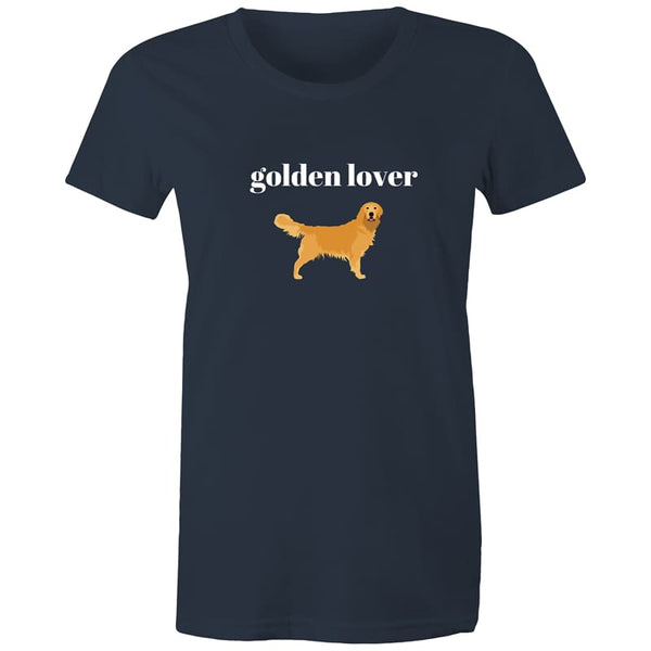 Golden Lover Women’s Tee - Navy / Extra Small - t-shirt