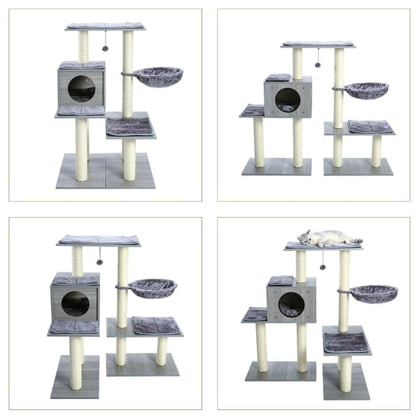 Grey Cat Tree House - Australia - cat house