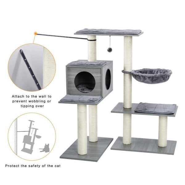 Grey Cat Tree House - Australia - cat house