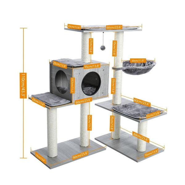 Grey Cat Tree House - Australia - cat house