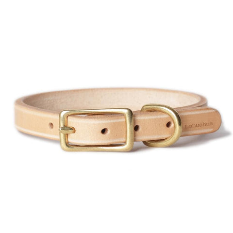 Handmade Genuine Leather Dog Collar - L1 40cm-48cm neck / 