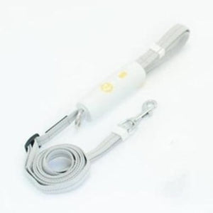 Hands Free Retractable Dog Lead - White - retractble lead