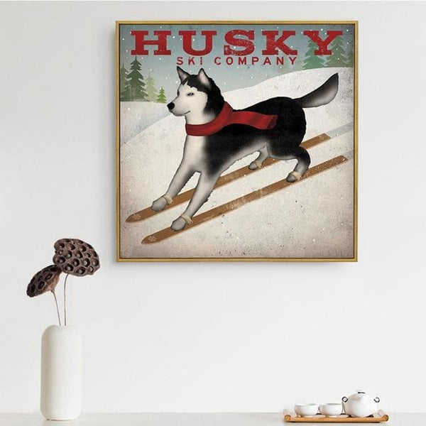 Husky Ski Company Canvas Print - Max & Cocoa 