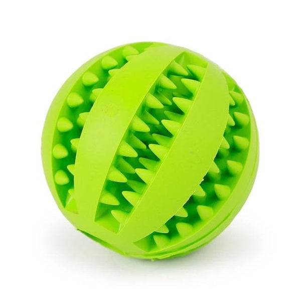 Interactive Dog Chew Treat Ball - Green / 5cm / 1.9in - Chew