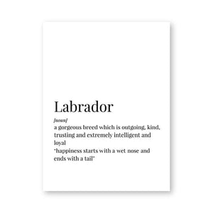 Labrador Definition Camvas Print - Max & Cocoa 