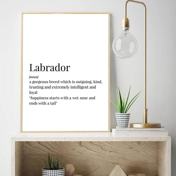 Labrador Definition Camvas Print - Max & Cocoa 