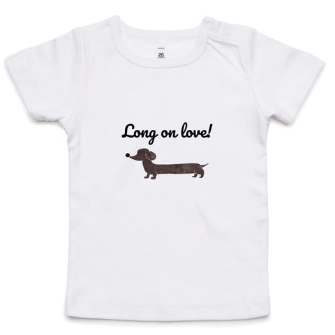 Long on Love Infant Wee Tee - White / 0-3m - Baby & Toddler 