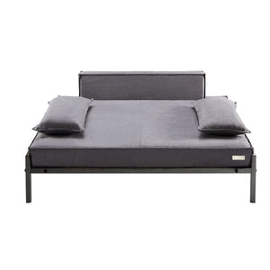 Modern Memory Foam Pet Sofa Bed - LARGE - grey sofa moveable