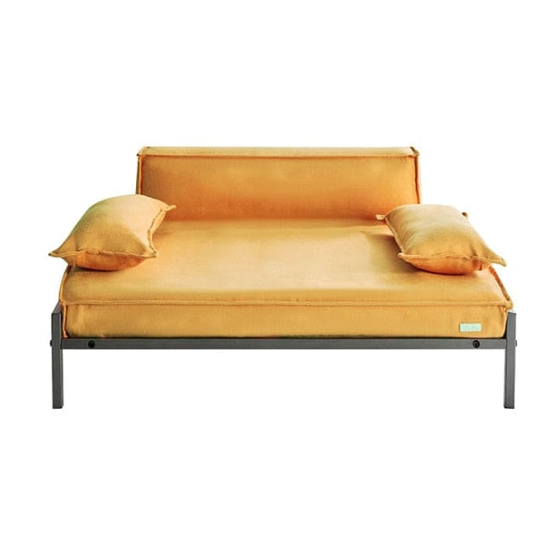 Modern Memory Foam Pet Sofa Bed - LARGE - yellow sofa 