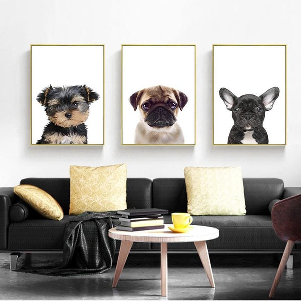 Puppy Art Canvas Prints - Max & Cocoa 