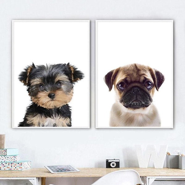 Puppy Art Canvas Prints - Max & Cocoa 