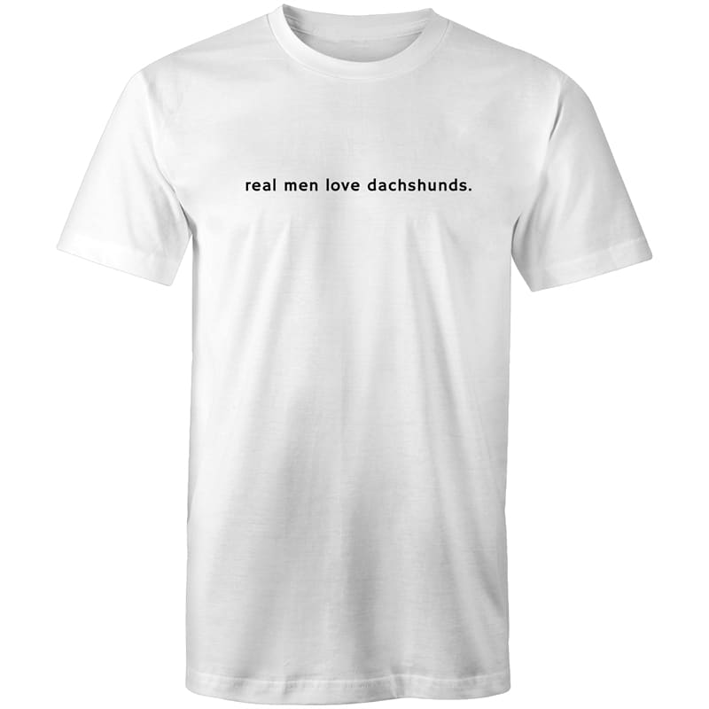 Real Men Love Dachshunds Mens T-Shirt - White / Small - 