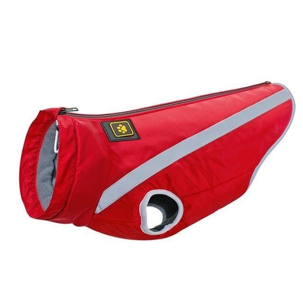 Reflective Warm Winter Dog Jacket - Red / 2XL - dog jacket