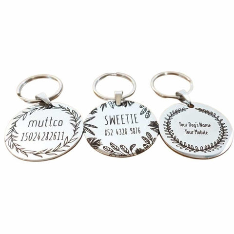 Stainless steel dog identification tag - dog tag