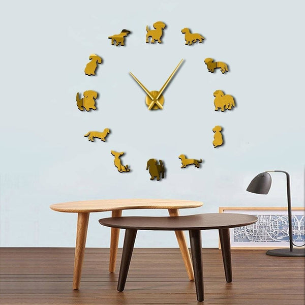 Dachshund Wall Clock - Max & Cocoa 