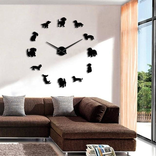Dachshund Wall Clock - Max & Cocoa 