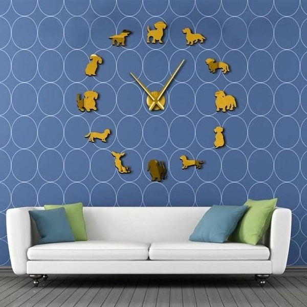 Dachshund Wall Clock - Max & Cocoa 