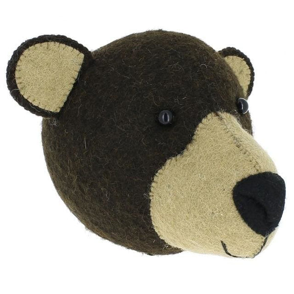 Stuffed Wall Mounted Bears - Brown Bear - stuffed animal 