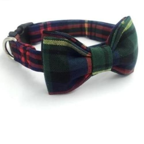 Tartan Bowtie Collar & Leash - Max & Cocoa 